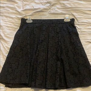 Bongo Textured Black Skirt